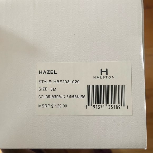 Halston Hazel Burgundy/Bordeaux Pointy Toe Flats Size 8 - Picture 6 of 6